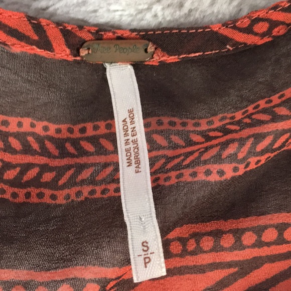 Free people feather in the wind sheer oversize beaded BoHo tunic blouse … - Picture 7 of 11